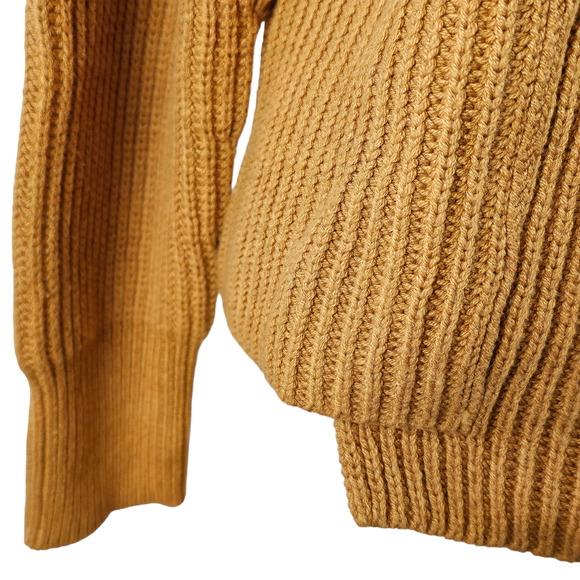 Cabi golden brown boat neck rib knit pullover sweater Small - Picture 4 of 9